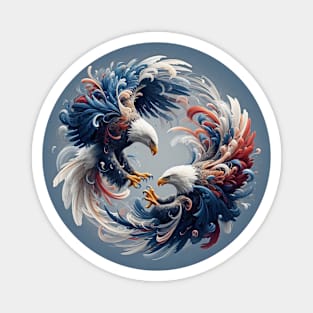 Eagles Yin and Yang Magnet